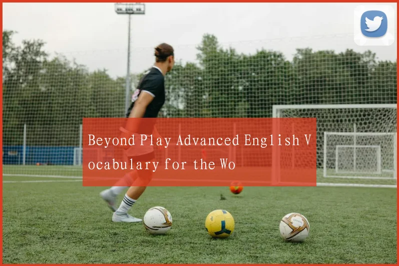Beyond Play Advanced English Vocabulary for the Wo