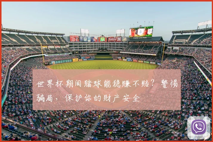 世界杯期间赌球能稳赚不赔?警惕骗局,保护你的财产安全