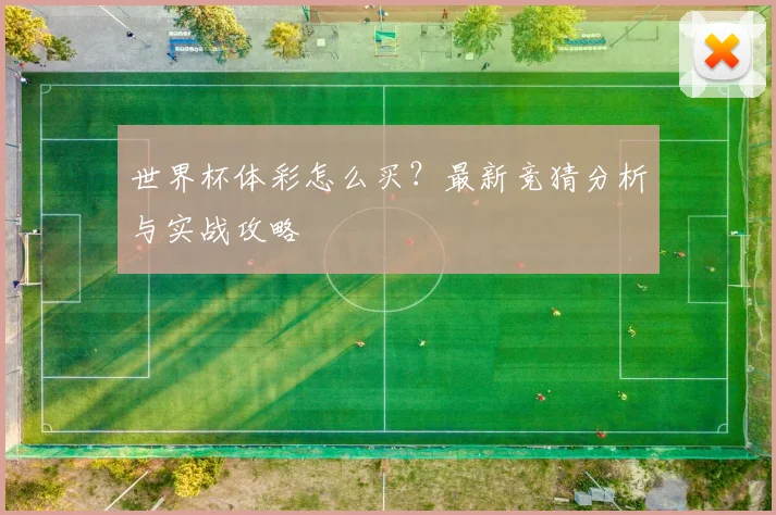 世界杯体彩怎么买？最新竞猜分析与实战攻略