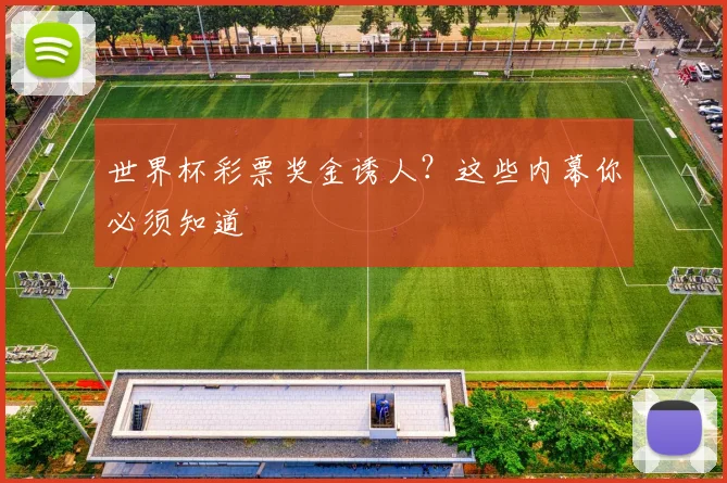 世界杯彩票奖金诱人？这些内幕你必须知道